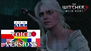 Witcher 3 Wild Hunt - All Voice Versions Localizations