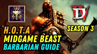 Diablo 4 Season 3 Barbarian Build - Midgame Hota Guide