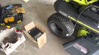 Replacing Batteries In Our Ryobi RM300e Riding Mower