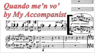 Quando me’n vo’, Musetta, La Bohème Piano Accompaniment by Puccini