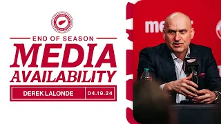 Derek Lalonde 2023-24 Detroit Red Wings End of Season Media