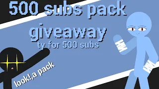 500 subs pack giveaway🎉(link in pin comment)#sticknodes