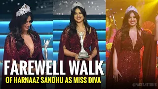 Farewell Walk of Harnaaz Sandhu as Miss Diva Miss Universe India 2021