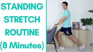 Standing Stretches For Seniors | Full Body 6 Stretches (8 Minutes)