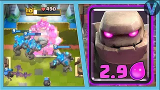 The FASTEST GOLEM IN THE WORLD! BOOST for 2.9 Elixir / Clash Royale