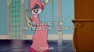 "Mi Corazón, con flores te llevaste mi tristeza, con colores 💐"-Monsieur Periné (Letra) | Bugs Bunny