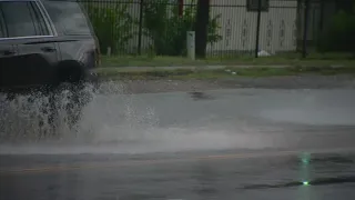 Flooding seen on this San Antonio street