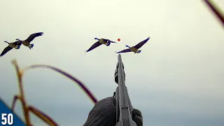 ALL DAY Duck and Goose Hunt Over an ICE HOLE | 28 Gauge Goose Hunting