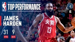 James Harden Rallies Rockets Over the T-Wolves With 31 and 9 | February 23, 2018