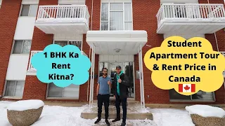 Canadian Houses| Inside a $900 Per Month Apartment Tour| International Student in Canada| Life in 🇨🇦
