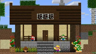 Mario vs Minecraft: The Home Building Challenge