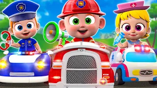 Fire Truck, Police Car, Ambulance Song 🚒🚓🚑 | Safety Tips For Kids | NEW✨Nursery Rhymes For Kids