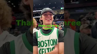 Celtics fans are GUTLESS