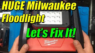 HUGE Milwaukee LED Flood Light Repair -  [2360-20 M18 Trueview]