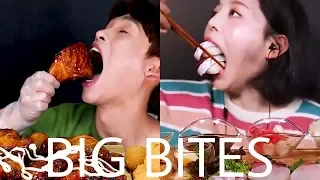 mukbangers taking INSANELY big bites