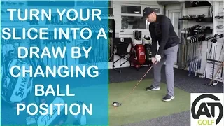 GOLF TIPS: TURN YOUR SLICE INTO A DRAW WITH DRIVER BY JUST CHANGING BALL POSITION