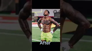 NFL players before and after tattoos