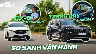 Ford Territory vs Mazda CX5: ngồi xe nào dễ say hơn, lái xe nào thích hơn?