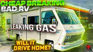 I won Breaking Bad RV From Copart CHEAP Non running! Can we Fix it and Drive it Home?