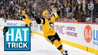 Jake Guentzel earns hat trick against Blue Jackets