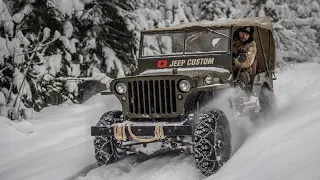 Willys MB va Lada Niva snow offroad