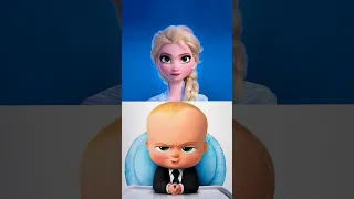 turning ✨ Queen Elsa into the ✨ BOSS BABY ✨ and she looks so adorable 🥰 | SWISA #shorts