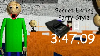 (3:47.09) Speedrun Baldi's Basics Classic Remastered Secret Party