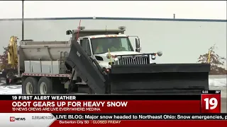 ODOT preparing for next winter storm, urging drivers to keep an eye out for their plows