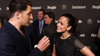 Alice Braga at the EW and People Upfront with Arthur Kade