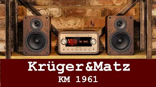 Kruger&Matz KM1961 - lampowa miniwieża stereo w retro stylu / test, recenzja, review