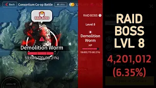 Consortium (Co-op) Worm Boss Level 8 (6.35%) | Counter:Side