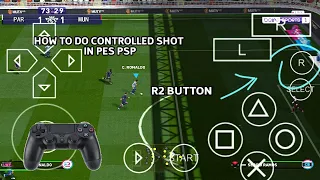 HOW TO DO A CONTROLLED SHOT ON PES PSP | PPSSPP