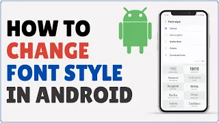 How to Change the Font Style in Android
