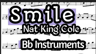 Smile Tenor Sax Soprano Clarinet Trumpet Sheet Music Backing Track Play Along Partitura