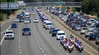 Watch the funeral procession for fallen Sacramento Police Officer Tara O’Sullivan