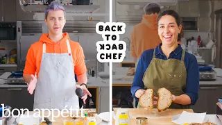 Ninja Tries to Keep Up with a Professional Chef | Back-to-Back Chef | Bon Appétit
