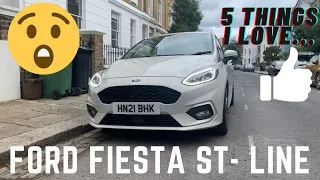 5 THINGS I LOVE ABOUT THE NEW 2021 FORD FIESTA ST-LINE REVIEW!!! IS THIS THE BEST FIRST CAR TO BUY?!