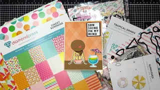 Diamond Press Sunkissed Kit and Tropical Drinks Bundle Review Tutorial ft. Sweet Sunshine Cardstock!