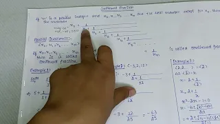 Continued Fraction ( part-1) { number theory-II}