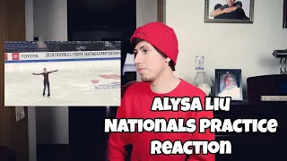 Alysa Liu FS Practice US Nationals 2020 (Reaction)