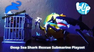 CHEAPLY MADE, BUT FUN SHARK PLAYSET!!! Animal Planet Deep Sea Shark Rescue Submarine Playset Review