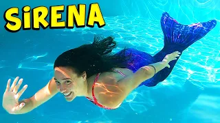 REBBY DIVENTA UNA SIRENA IN PISCINA