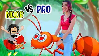 NOOB vs PRO vs HACKER no MUNDO DAS FORMIGAS GIGANTES (The Ants) | Luluca Games