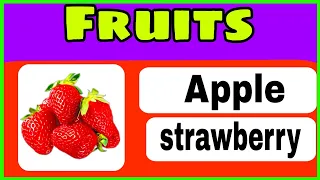 fruits/quiz/fruits quiz/vocabulary/English/fun learning for kids/nursery class/kids video