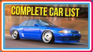 100% Complete Car List - Forza Horizon 4