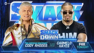 Cody Rhodes vs Carmelo Hayes: SmackDown, Apr. 26, 2024