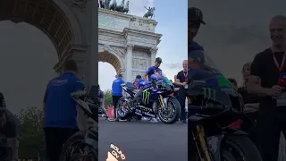 The sound YZR M1 Yamaha MotoGP at milan city #yzrm1 #yamahamotogp #short