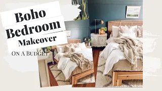 Decorating Ideas on a Budget for Small Spaces - Boho Bedroom Makeover  | Ikea Shoe Cabinet Hack