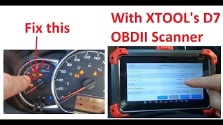 Using XTOOL D7 OBDII Scanner To Fix Check Engine Light Codes P0441, P0455