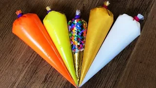 Making Crunchy Slime With Piping Bags - Satisfying Slime Video ASMR #1